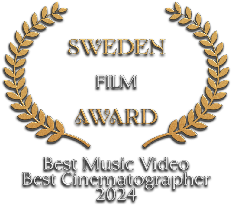 Auszeichnung für Best Music Video und Best Cinematographer 2024 bei Sweden Film AWARD.